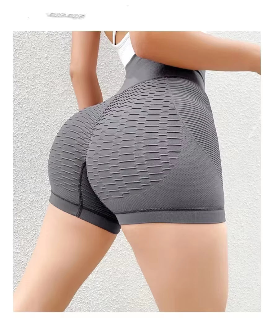 Women Sport Shorts High Waist Push Up Booty Workout Short Sexy Tummy Control Yoga Tights Seamless Fitness Hip Lifting Sportswear