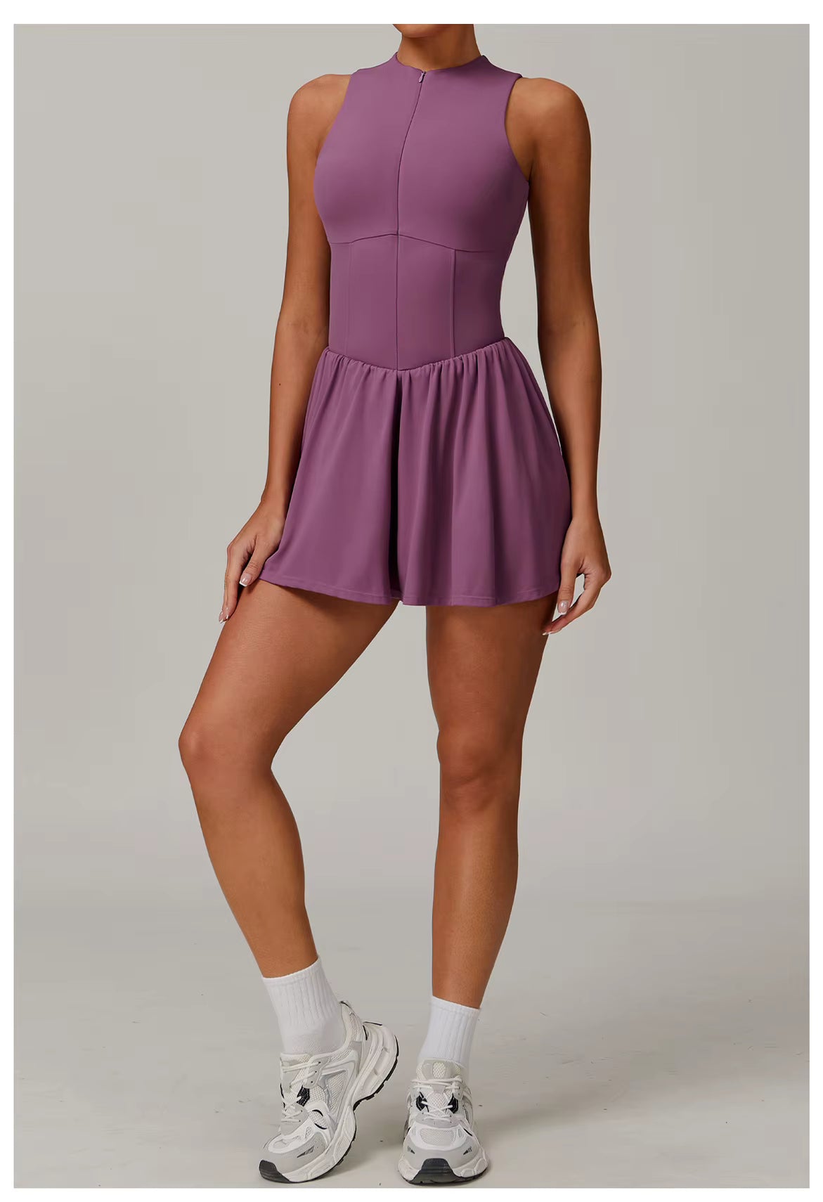 One-piece Suit Women Boilersuit Sports Jumpsuit Zipper Yoga Rompers Backless Sportswear Women Sleeveles Workout Bodysuits Female